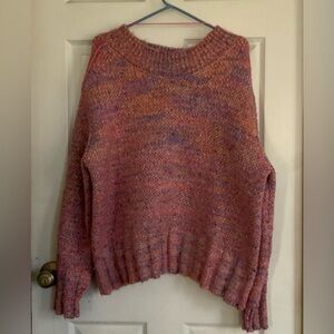 Free people cotton candy pull over in azalea jewel combo, size large